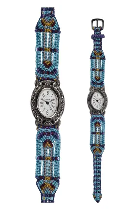 106MT - Wide with Vintage Style Oval Marcasite Watch