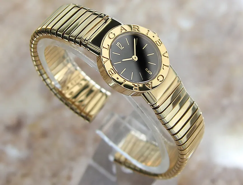 18k Gold Bulgari Tubogas BB23 Solid 18k Gold Ladies Watch