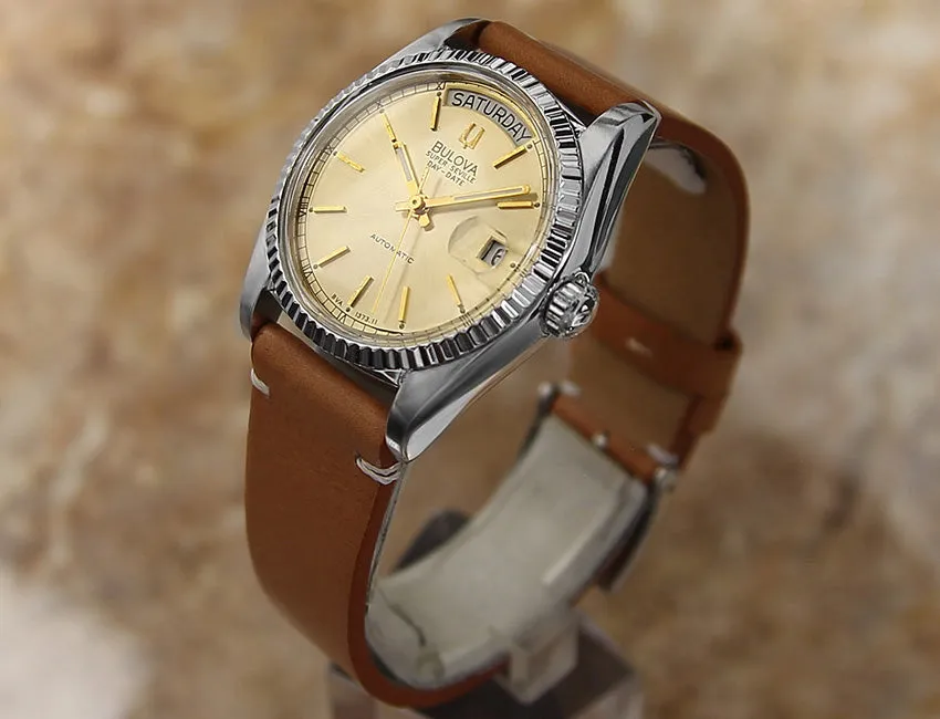 1980 Bulova Super Seville Men's Watch - Golden DIal