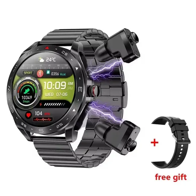 2025 Smartwatch TWS Earphone Combo – The Wrist Rocket of Bluetooth Glory for Rebels, Geeks, and Lords of Laziness