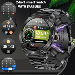 2025 Smartwatch TWS Earphone Combo – The Wrist Rocket of Bluetooth Glory for Rebels, Geeks, and Lords of Laziness
