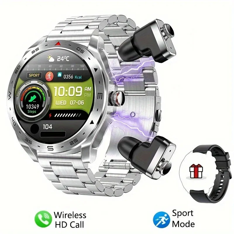2025 Smartwatch TWS Earphone Combo – The Wrist Rocket of Bluetooth Glory for Rebels, Geeks, and Lords of Laziness