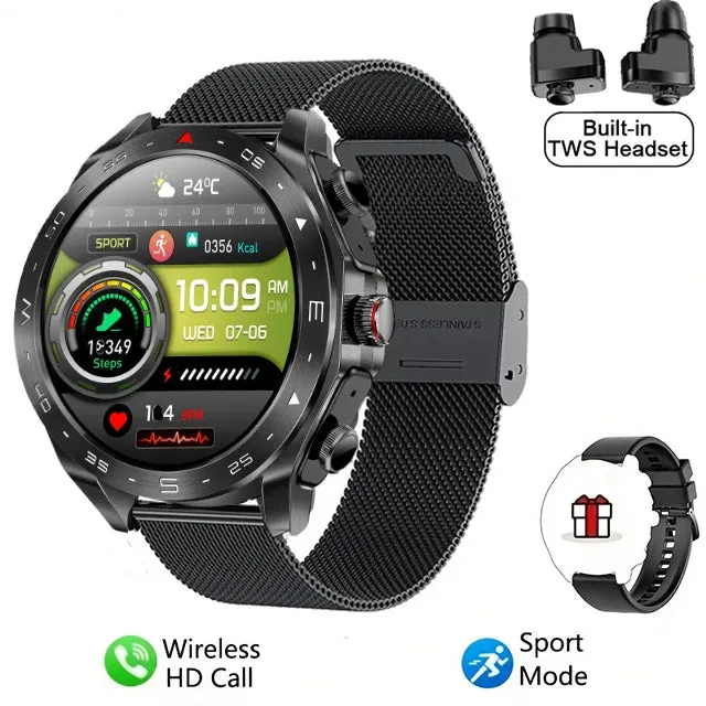 2025 Smartwatch TWS Earphone Combo – The Wrist Rocket of Bluetooth Glory for Rebels, Geeks, and Lords of Laziness
