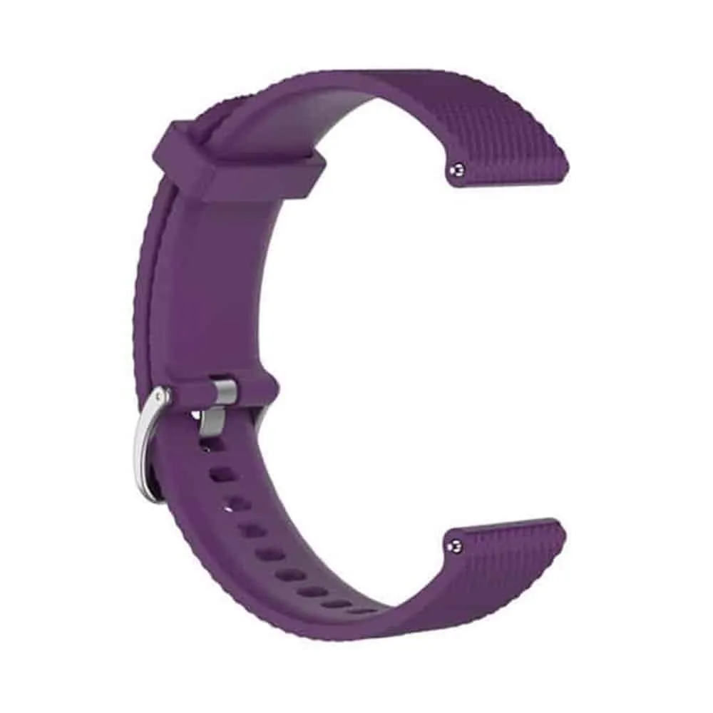 20MM Silicone Waterproof Silicone Universal Replacement Strap (M/L)- Red