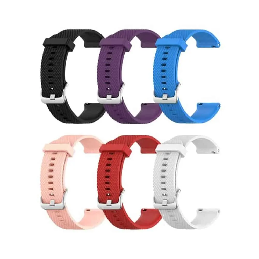 20MM Silicone Waterproof Silicone Universal Replacement Strap (M/L)- Red