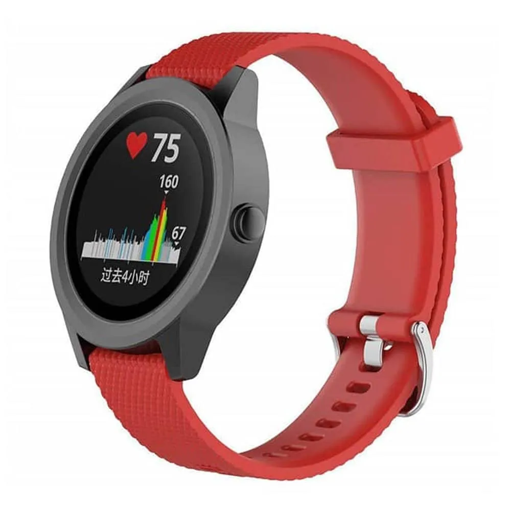 20MM Silicone Waterproof Silicone Universal Replacement Strap (S/M)- Red