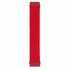 20mm Universal watch braided elastic loop watch strap - Red (135mm)