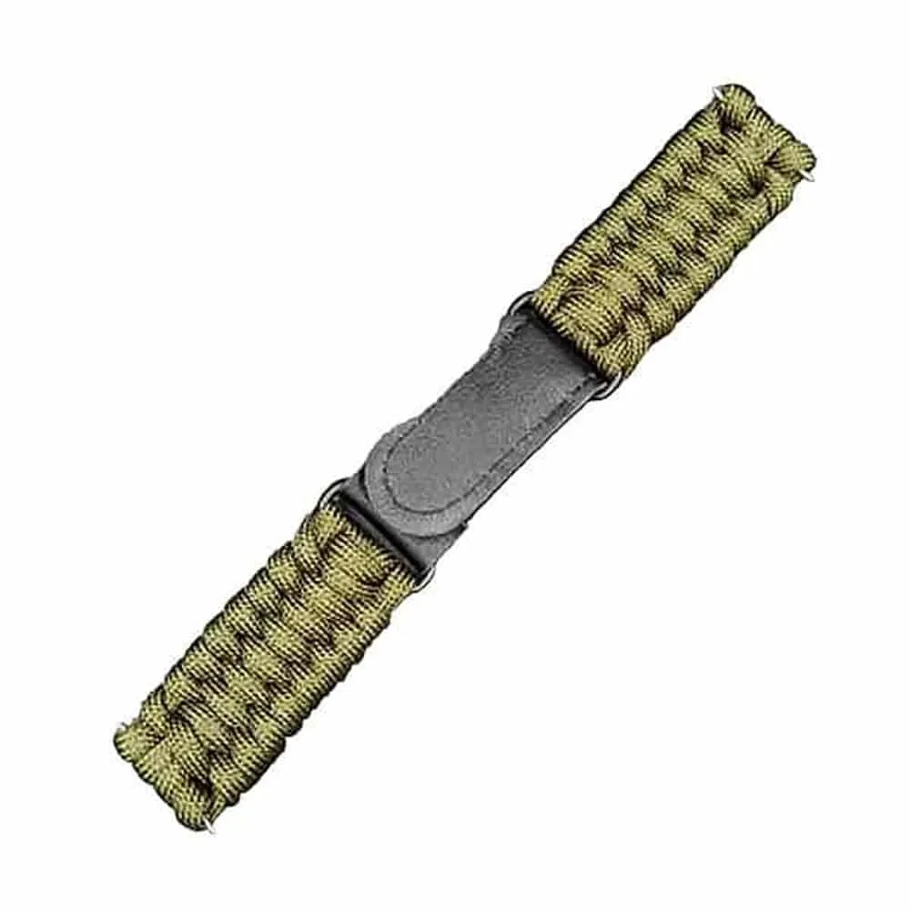 22mm Universal Watch Paracord Army Military Nylon Strap- Green
