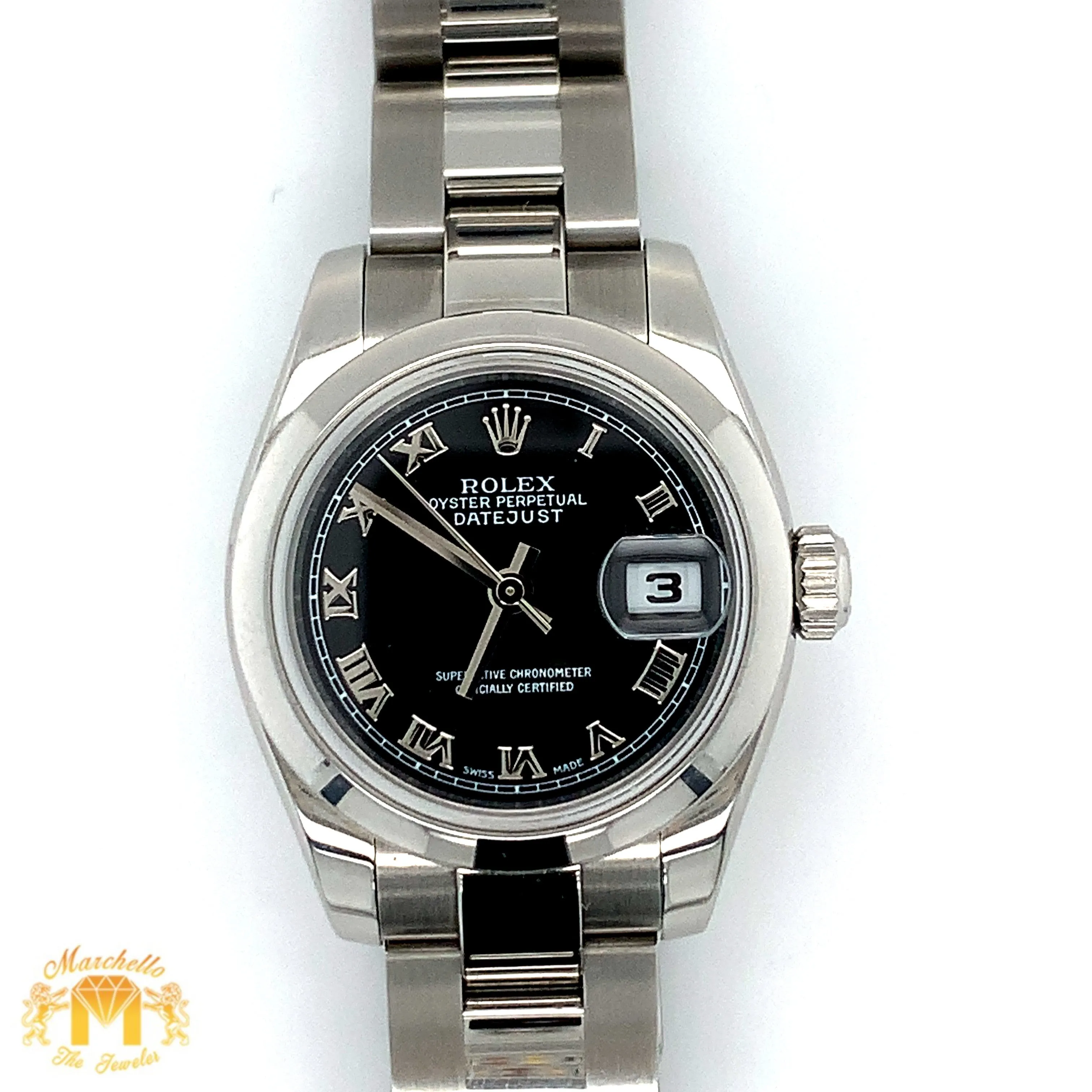 26mm Ladies`Rolex Datejust Watch with Oyster Bracelet