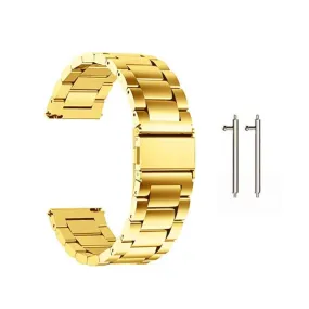 3 links Stainless Steel Watch Strap 22mm S/M/L - Gold