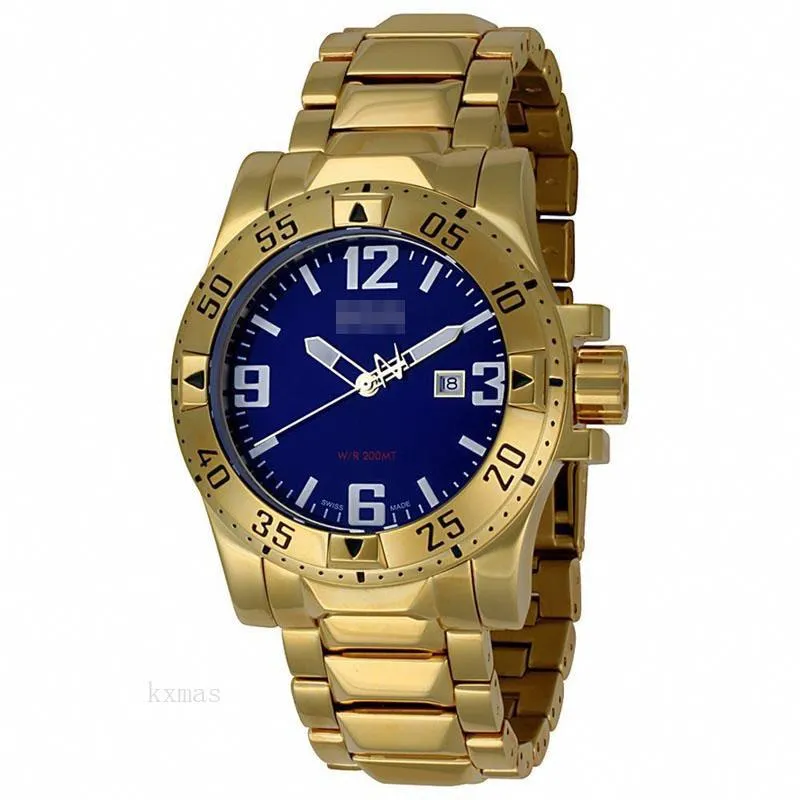 Affordable Good Looking Gold Tone Stainless Steel 26 mm Watch Bracelet 6248_K0023896