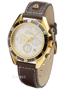 Affordable Stylish Leather 20 mm Replacement Watch Strap SL1592C-CH-G_K0014245