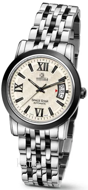 Affordable Stylish Twotone Stainless Steel Watch Wristband 83738SB-342_K0005972