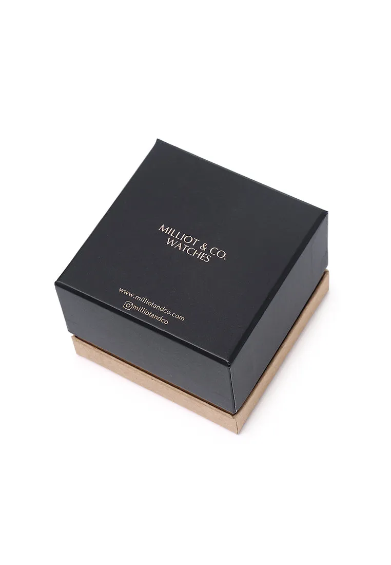 Andrea Rose Gold Metal Watch (Salmon)