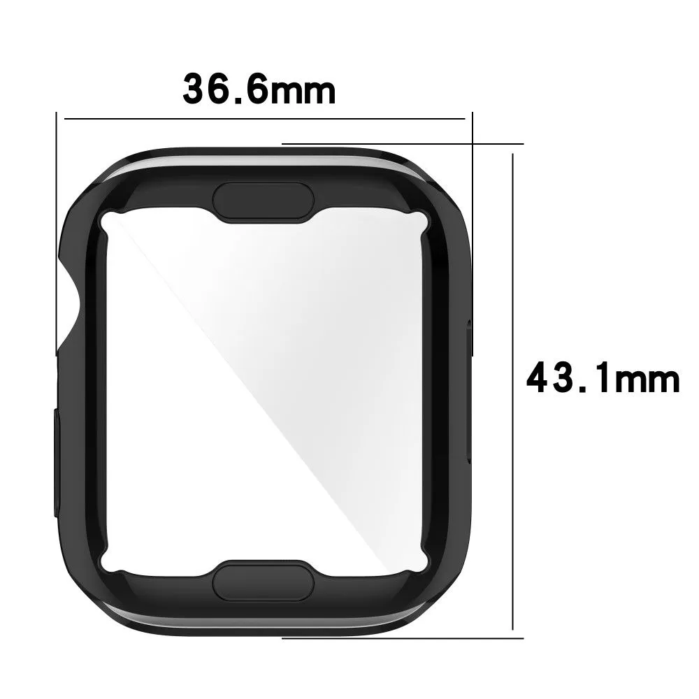 Apple Watch (41mm) stylish TPU cover - Silver