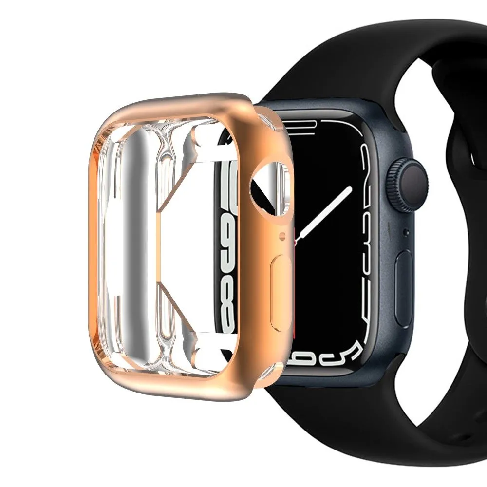 Apple Watch (45mm) stylish TPU cover - Rose Gold