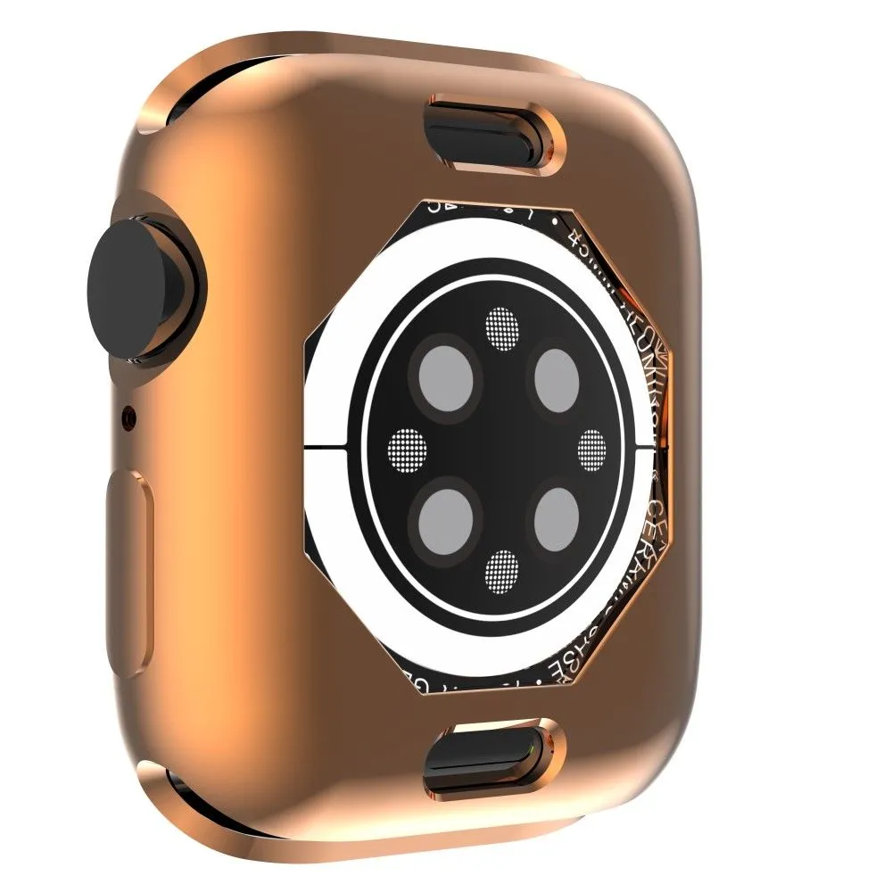 Apple Watch (45mm) stylish TPU cover - Rose Gold
