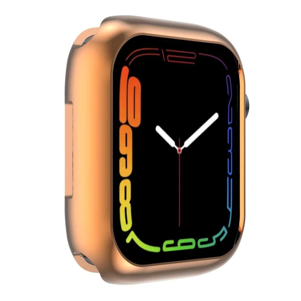 Apple Watch (45mm) stylish TPU cover - Rose Gold