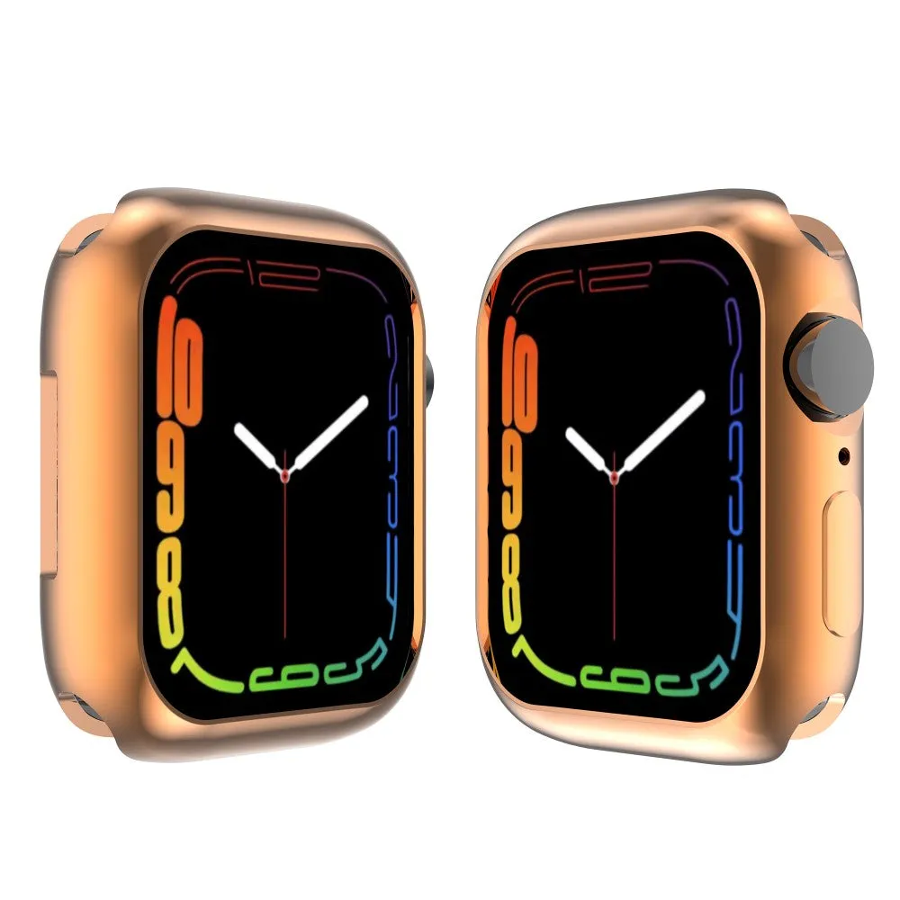 Apple Watch (45mm) stylish TPU cover - Rose Gold