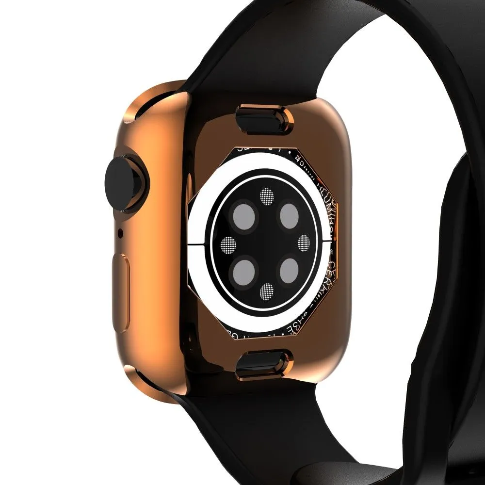 Apple Watch (45mm) stylish TPU cover - Rose Gold
