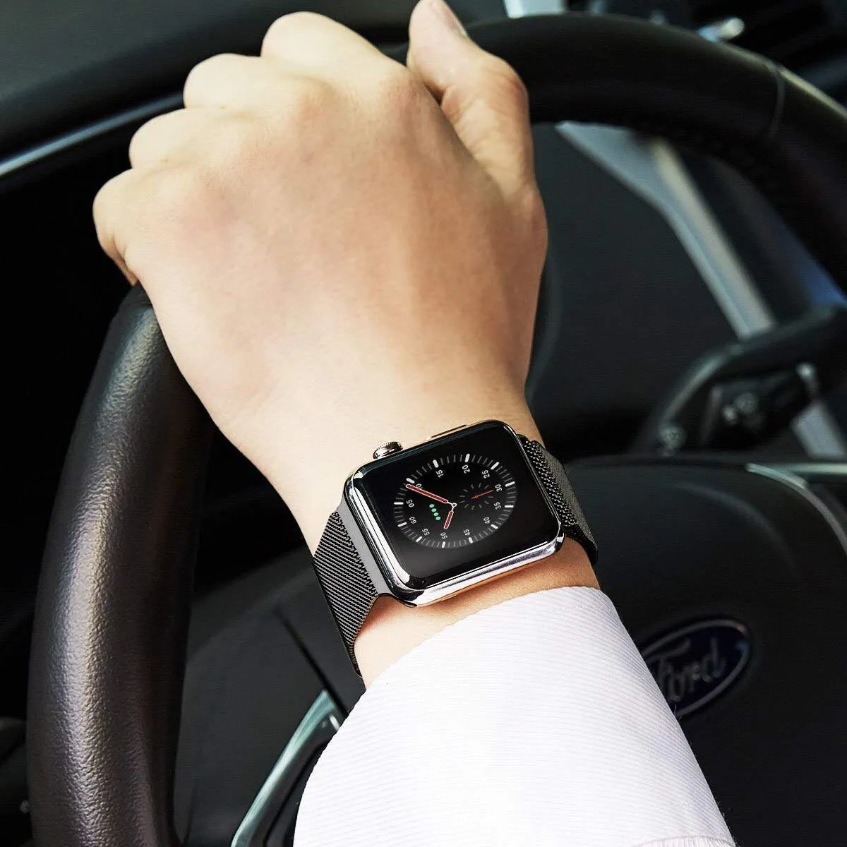 Apple Watch Ultra 49mm / 45mm / 44mm / 42mm | Milanese Magnetic Straps| Grey