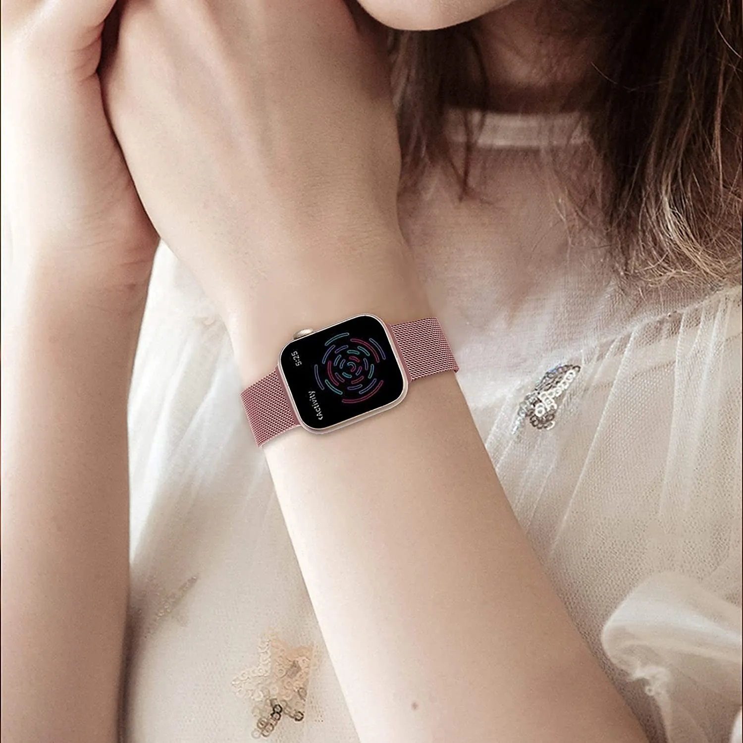 Apple Watch Ultra 49mm / 45mm / 44mm / 42mm | Milanese Magnetic Straps| Grey