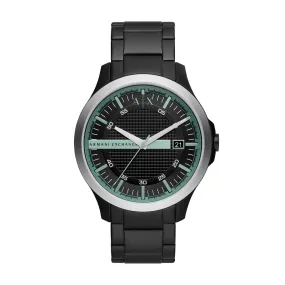 Armani Exchange Hampton Black and Green Men's Watch AX2439