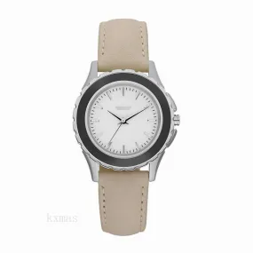Bargain Stylish Leather 15 mm Replacement Watch Strap NY8769_K0003043