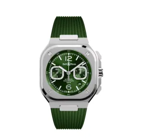 BELL & ROSS-BR 05 CHRONO GREEN STEEL
42 MM BR05C-GN-ST/SRB