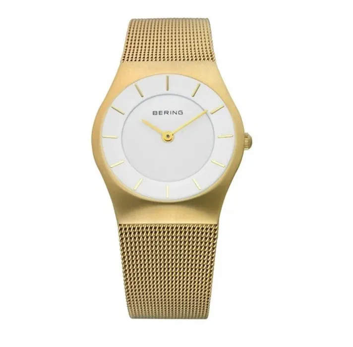 Bering Classic Gold Mesh watch