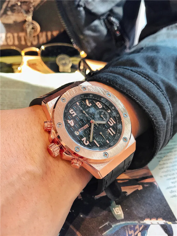 BIG DIAL QUARTZ DOUBLE SIDED BUCKLE WATERPROOF WATCHES