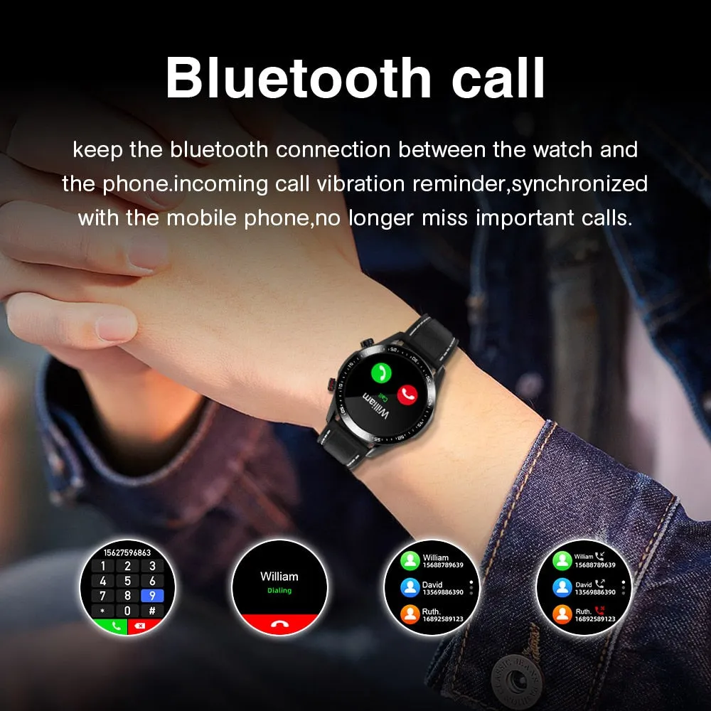 Bluetooth Dial Full Touch Screen Waterproof Smartwatch Android IOS Health Tracker
