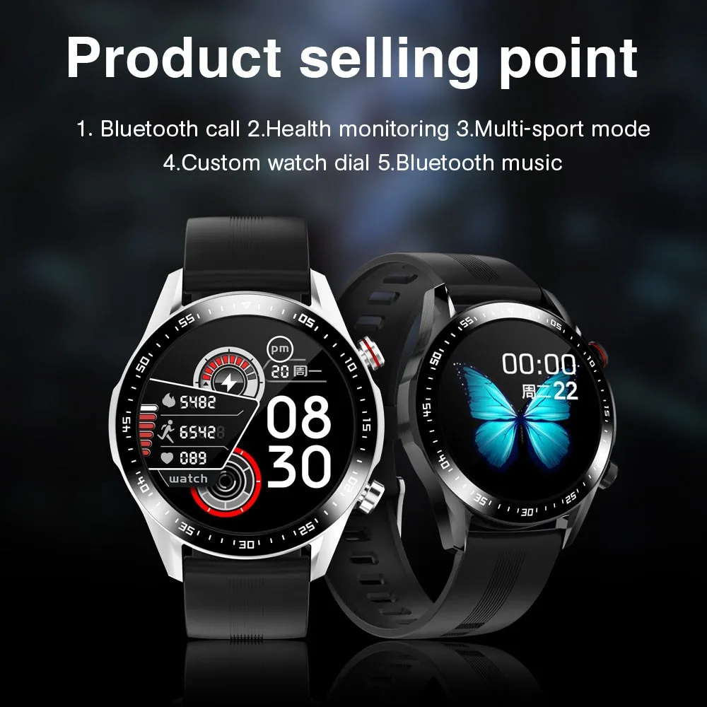 Bluetooth Dial Full Touch Screen Waterproof Smartwatch Android IOS Health Tracker