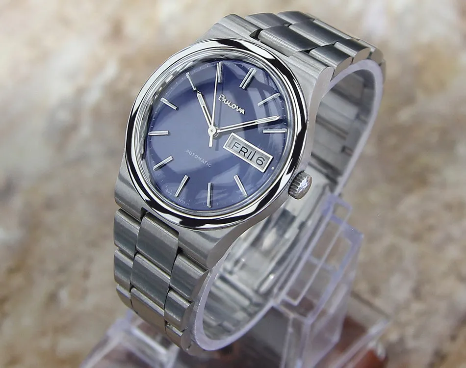 Bulova N8 Swiss Made Day Date Auto 36mm Men's 1970 Watch