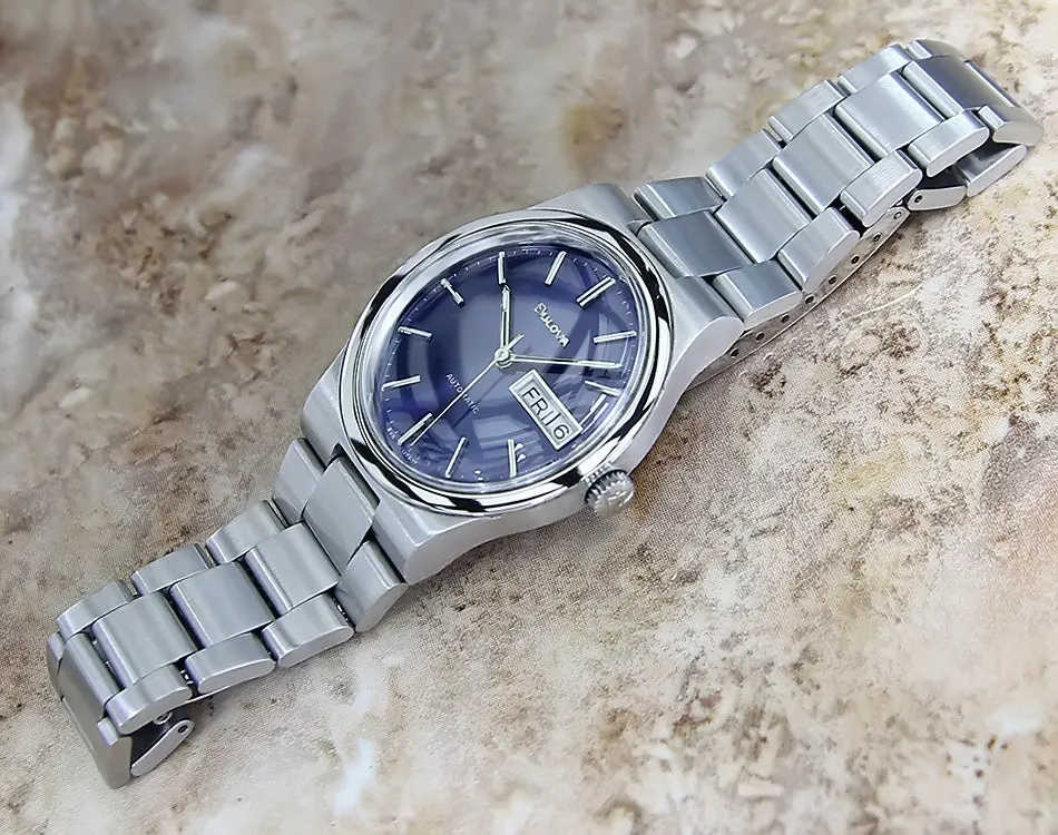 Bulova N8 Swiss Made Day Date Auto 36mm Men's 1970 Watch