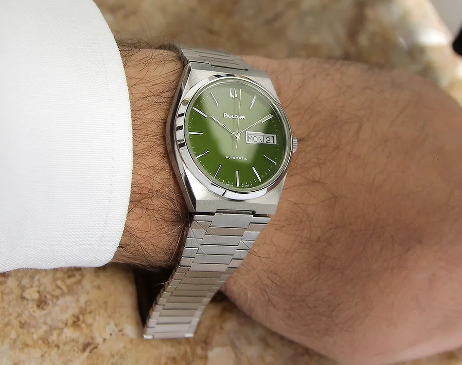 Bulova N9 Swiss Made Day Date Auto 36mm Men's 1970