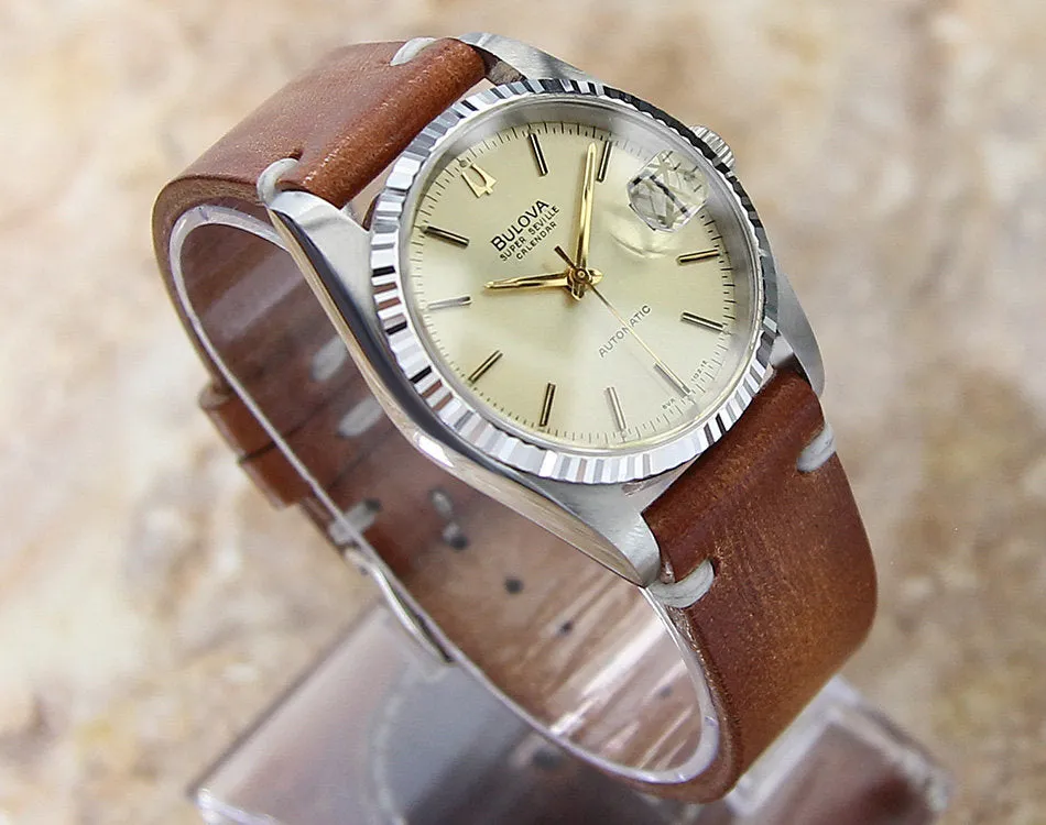 Bulova Super Seville Calendar Men's Watch - Gold Dial