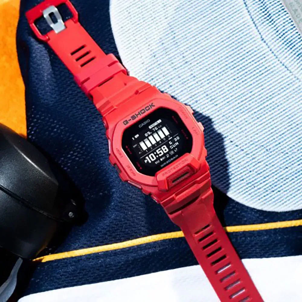 Casio GBD-200RD-4DR G-Shock Sporty Vibrant Red Training Watch