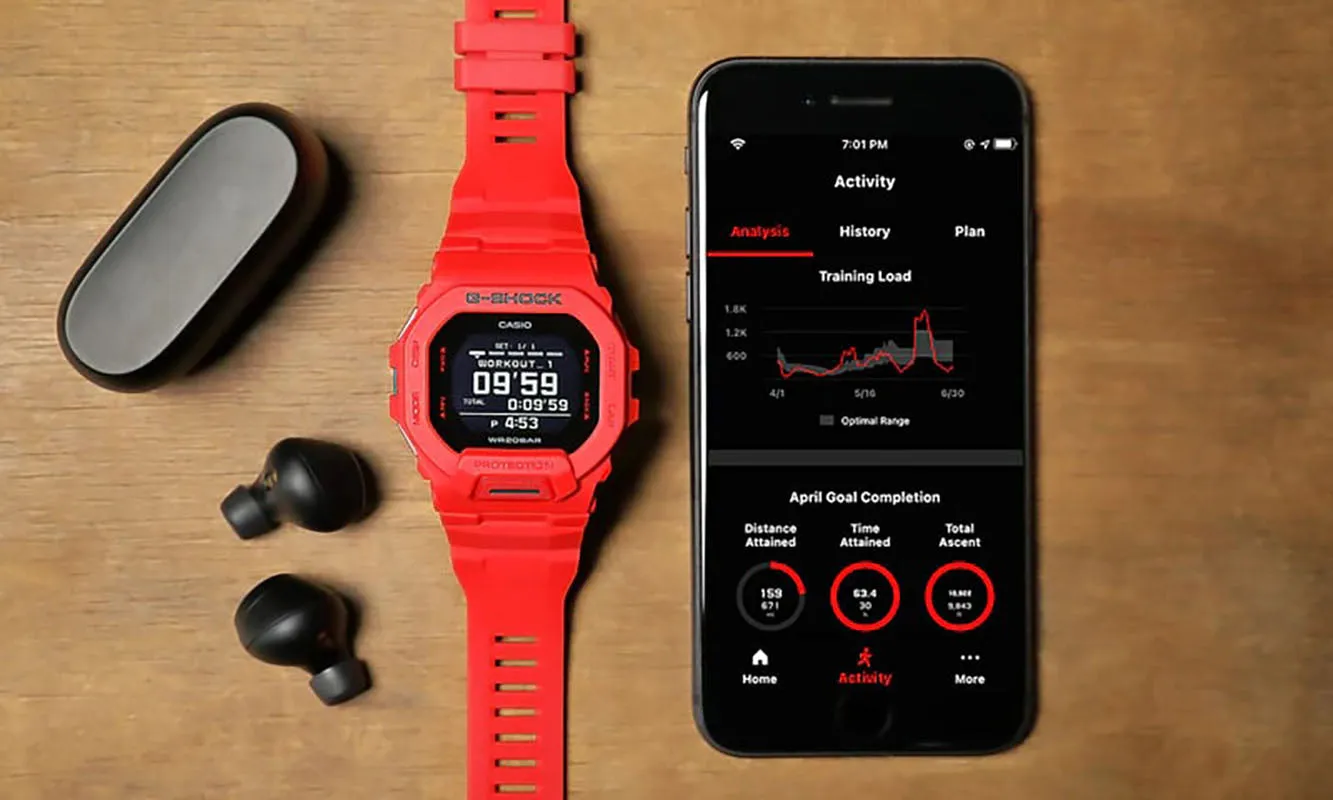 Casio GBD-200RD-4DR G-Shock Sporty Vibrant Red Training Watch