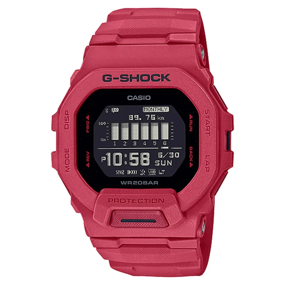 Casio GBD-200RD-4DR G-Shock Sporty Vibrant Red Training Watch