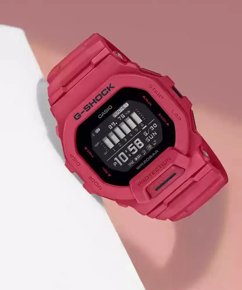 Casio GBD-200RD-4DR G-Shock Sporty Vibrant Red Training Watch