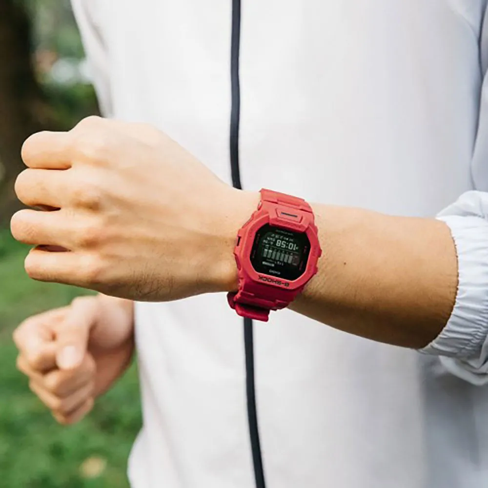 Casio GBD-200RD-4DR G-Shock Sporty Vibrant Red Training Watch