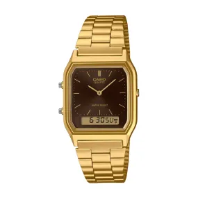 Casio Vintage Duo Gold Watch - AQ230GA-5A