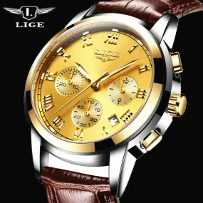 Casual Fashion Trend Business Waterproof Belt Watch | Men's Multi-Function Luminous Watch