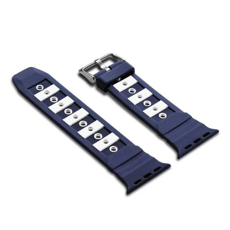 Contrast Colour Sport Silicone Apple Watch Band