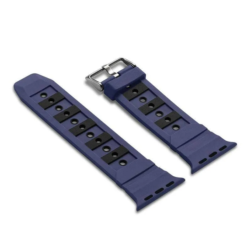 Contrast Colour Sport Silicone Apple Watch Band