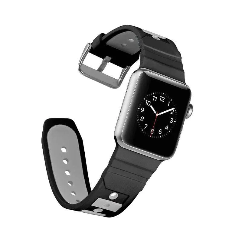 Contrast Colour Sport Silicone Apple Watch Band
