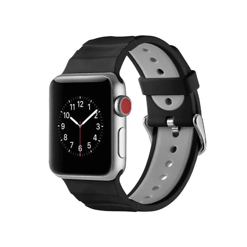 Contrast Colour Sport Silicone Apple Watch Band