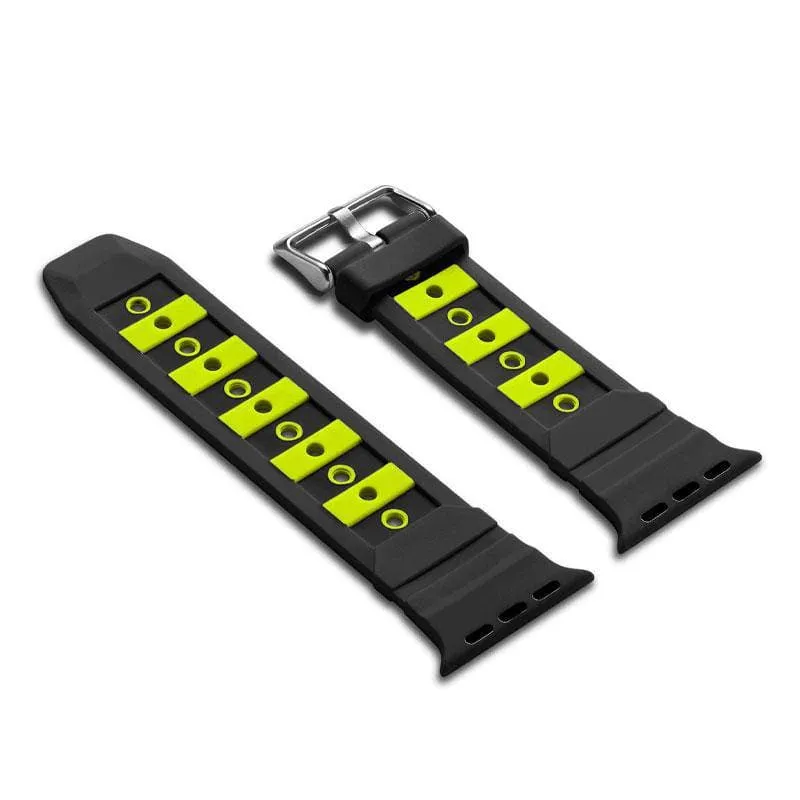 Contrast Colour Sport Silicone Apple Watch Band