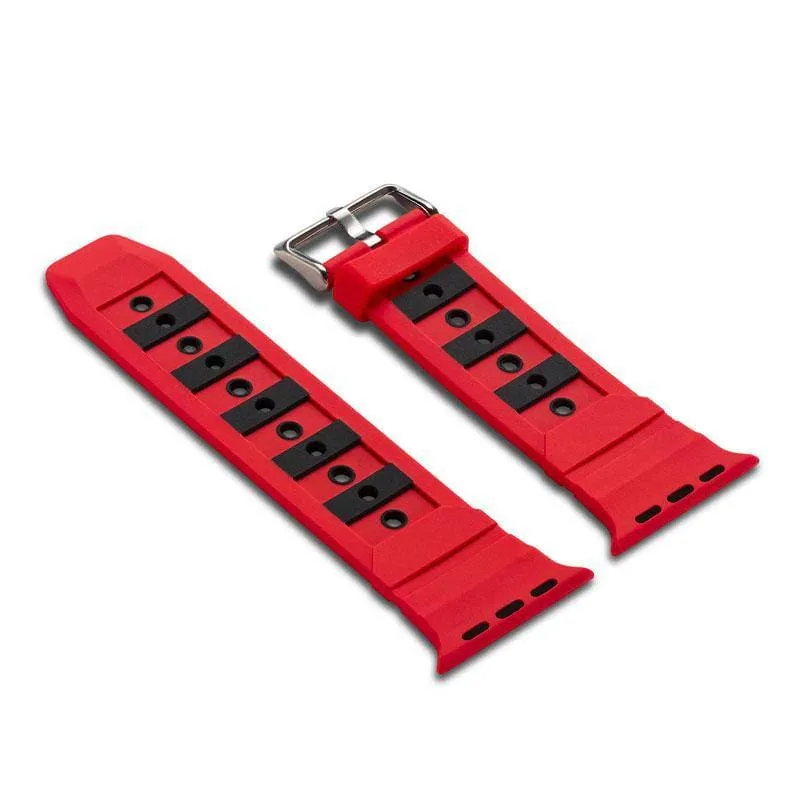 Contrast Colour Sport Silicone Apple Watch Band